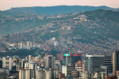 A general view of Caracas, on the day of the inauguration of Venezuela's President Nicolas Maduro