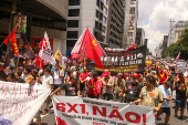 Manifestao contra a escola 6x1 em So Paulo