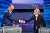 ?Quadrell? TV debate of candidates before general elections in Germany