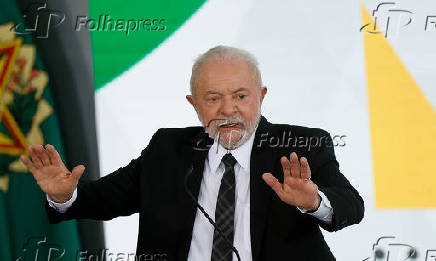 Lula durante evento no Palcio do Planalto