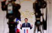 French President Macron hosts event on future of French research