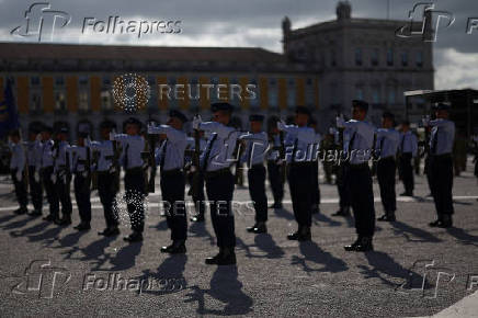 Military ceremony commemorating 50th anniversary of Portugal's Carnation Revolution in Lisbon