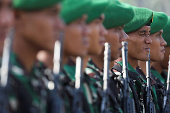 Security preparation before the Inauguration of President-elect Prabowo Subianto and Vice President-elect Gibran Rakabuming Raka in Jakarta