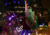 The annual NYC Halloween Parade in New York City