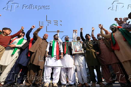 Pakistan's opposition PTI party protests for the release of former PM Khan