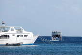 Marsa Alam off Egypt's Red Sea coast, one day after a tourist boat capsized in the area