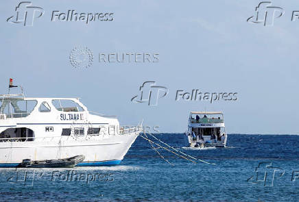 Marsa Alam off Egypt's Red Sea coast, one day after a tourist boat capsized in the area