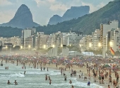 Praia de Copacabana no RJ