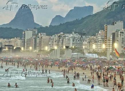 Praia de Copacabana no RJ