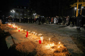 Montenegrins stage protest in Cetinje to commemorate shooting victims