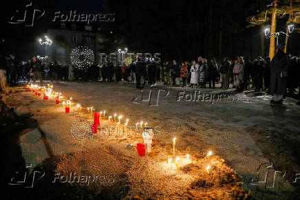 Montenegrins stage protest in Cetinje to commemorate shooting victims