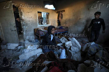 Aftermath of an Israeli strike on a school sheltering displaced people, in Gaza City