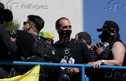 Protesto Pr-Armas na esplanada dos ministrios