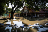 Flooding Danube in Hungary