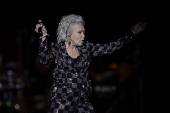 Show da cantora Cyndi Lauper, no palco Mundo, no Rock in Rio 2024