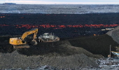 Volcano eruption near Grindavik