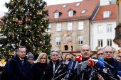 German Chancellor Scholz visits the site of Christmas market attack, in Magdeburg