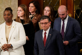 U.S. representatives gather to vote for their new Speaker of the House on the first day of the new Congress at the U.S. Capitol in Washington