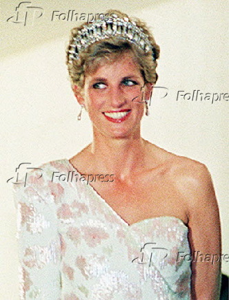 A princesa Diana em Braslia, durante