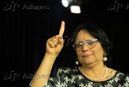 A ministra da Famlia, Mulher e Direitos Humanos, Damares Alves