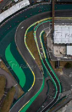 Vista area do autdromo de Interlagos, em SP