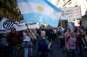 Protest against Argentine's President Milei's 