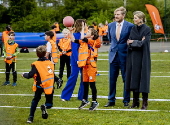 Dutch King Willem-Alexander and Queen Maxima open king's games in Hoofddorp