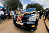 Funeral procession of slain Olympian Rebecca Cheptegei, in Eldoret