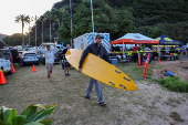 Eddie Aikau Big Wave Invitational surfing event at Waimea Bay