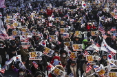 Protest over impeachment of South Korea's president Yoon and acting president Han