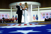 Commander in Chief Ball in honor of Donald Trump's inauguration in Washington