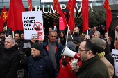 Protest in support of Palestinians in Istanbul