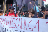 Manifestao contra a escola 6x1 em So Paulo