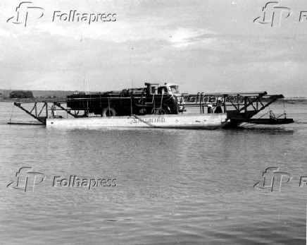 1959Balsa no rio So Francisco na