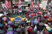 Ato da esquerda em SP em memria do golpe de 1964 