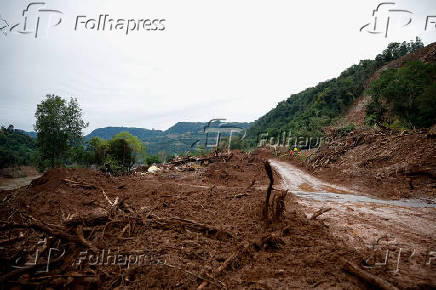 Chuvas atingem cidade de Bento Gonalves (RS)