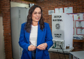 JULIANA BRIZOLA / CANDIDATA PREFEITURA / VOTACAO / ELEICOES