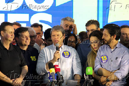 Ricardo Nunes concedeu entrevista coletiva aps o resultado do 1 turno