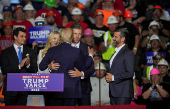 Republican presidential nominee and former U.S. President Donald Trump campaigns in Pittsburgh