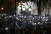 Georgian opposition supporters protest against government's EU application delay