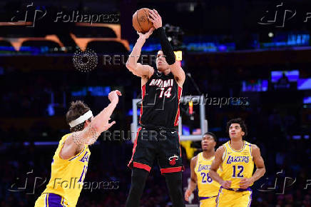 NBA: Miami Heat at Los Angeles Lakers