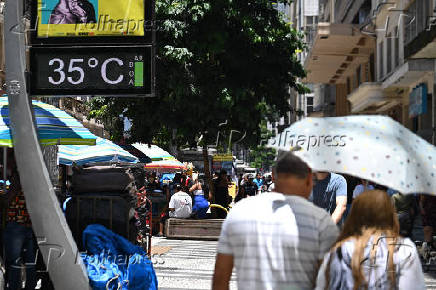 Altas temperaturas no centro de So Paulo