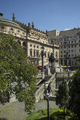 Teatro Municipal na Praa Ramos de Azevedo e Vale do Anhangaba 