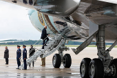 U.S. President Joe Biden departs for campaign events across the United States from Joint Base Andrews