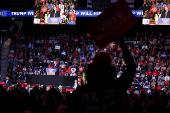 Republican presidential nominee and former U.S. President Donald Trump campaigns in Henderson