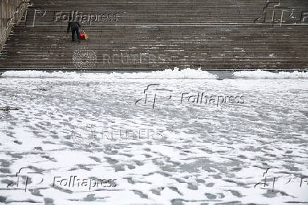 Heavy snow fall in Seoul