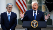 FILE PHOTO: U.S. President Donald Trump announces Powell as nominee to become chairman of the Federal Reserve in the Rose Garden at the White House in Washington