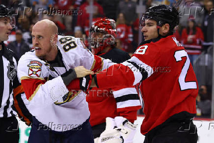 NHL: Florida Panthers at New Jersey Devils