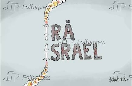 Charge de Jean Galvão - Irã e Israel
