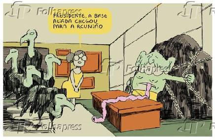 Charge - Lula e a 'base aliada'